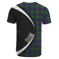 Shaw Modern Tartan Crest T-shirt - Circle Style