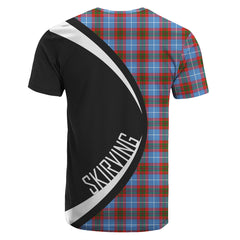 Skirving Tartan Crest T-shirt - Circle Style