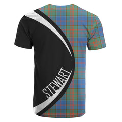 Stewart of Appin Hunting Ancient Tartan Crest T-shirt - Circle Style