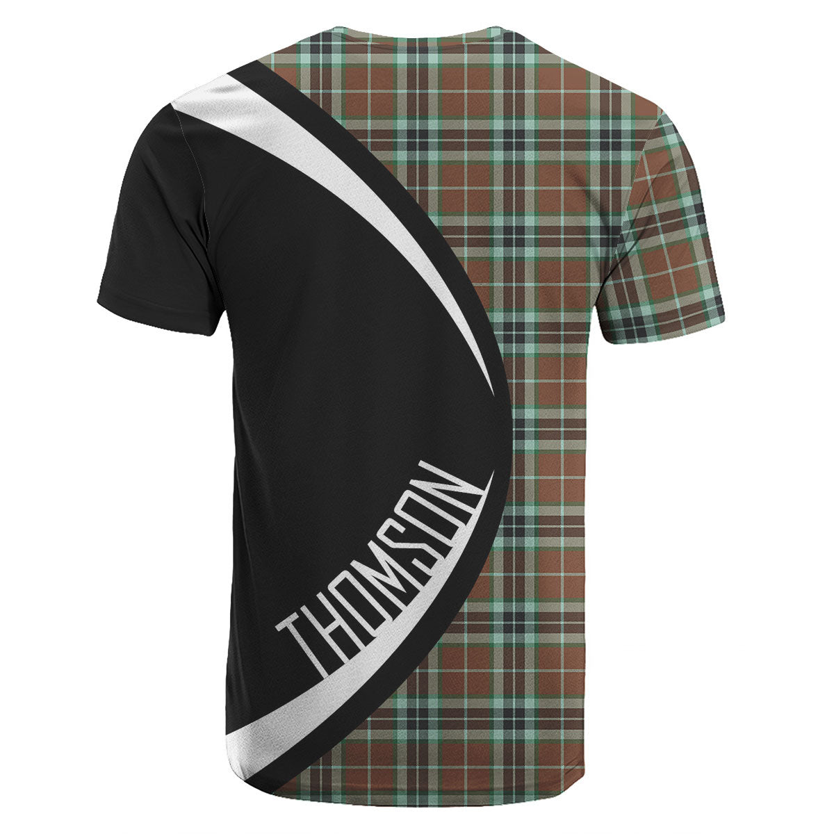 Thomson Hunting Modern Tartan Crest T-shirt - Circle Style