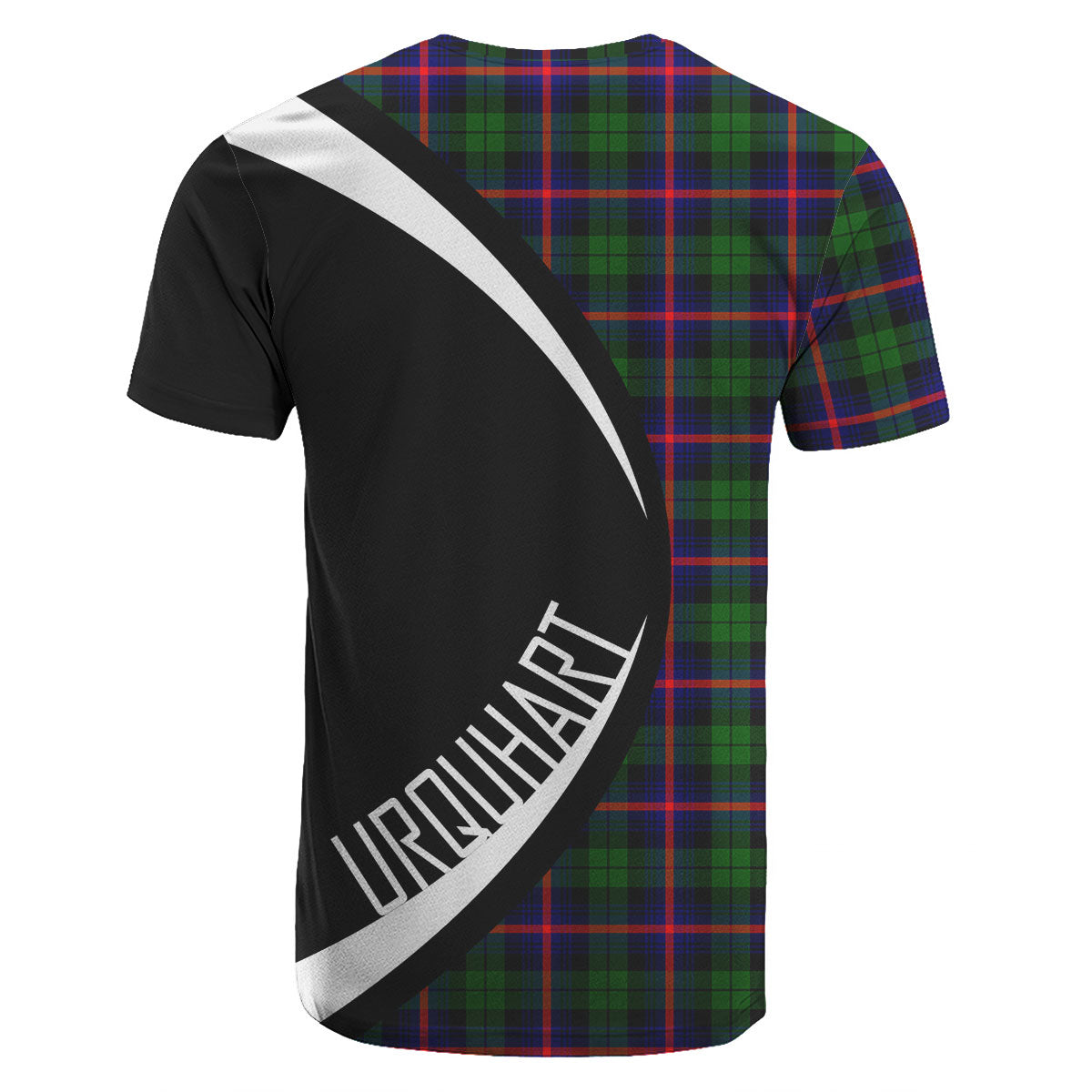 Urquhart Modern Tartan Crest T-shirt - Circle Style