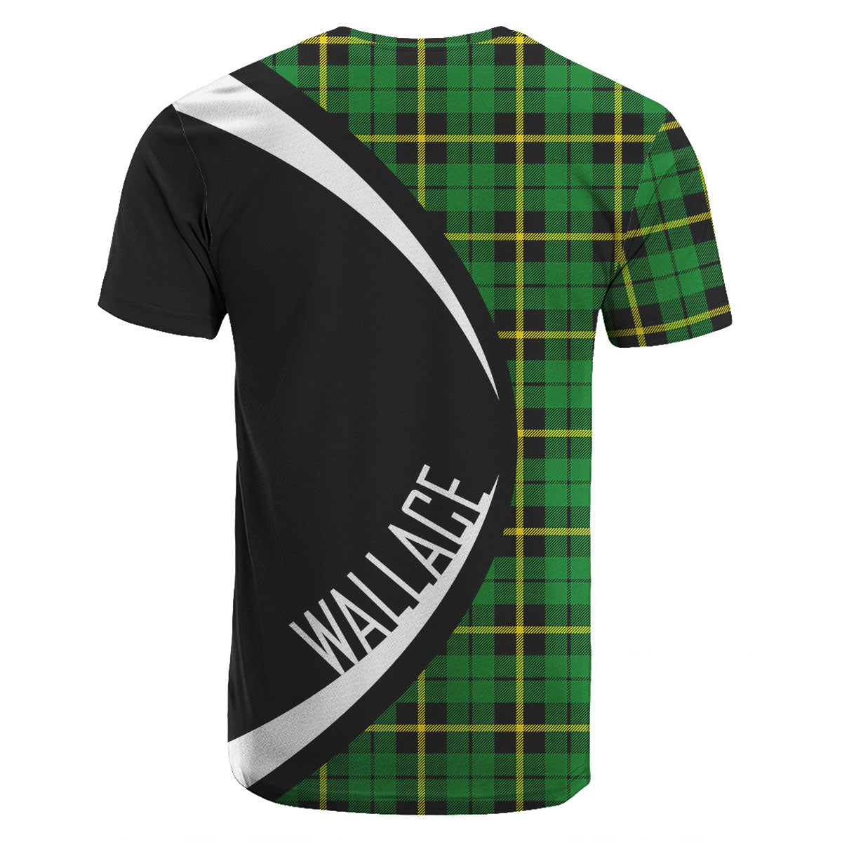 Wallace Hunting Modern Tartan Crest T-shirt - Circle Style