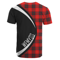 Wemyss Modern Tartan Crest T-shirt - Circle Style