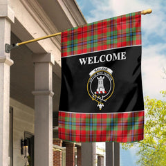 MacLean Tartan Crest Black Garden Flag