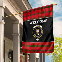 MacNab Tartan Crest Black Garden Flag