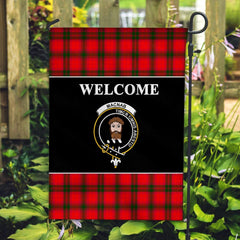 MacNab Tartan Crest Black Garden Flag