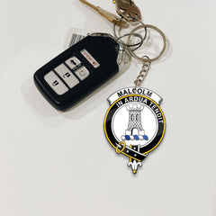 Malcolm (or MacCallum) Crest Keychain