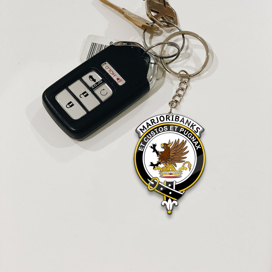 Marjoribanks Crest Keychain