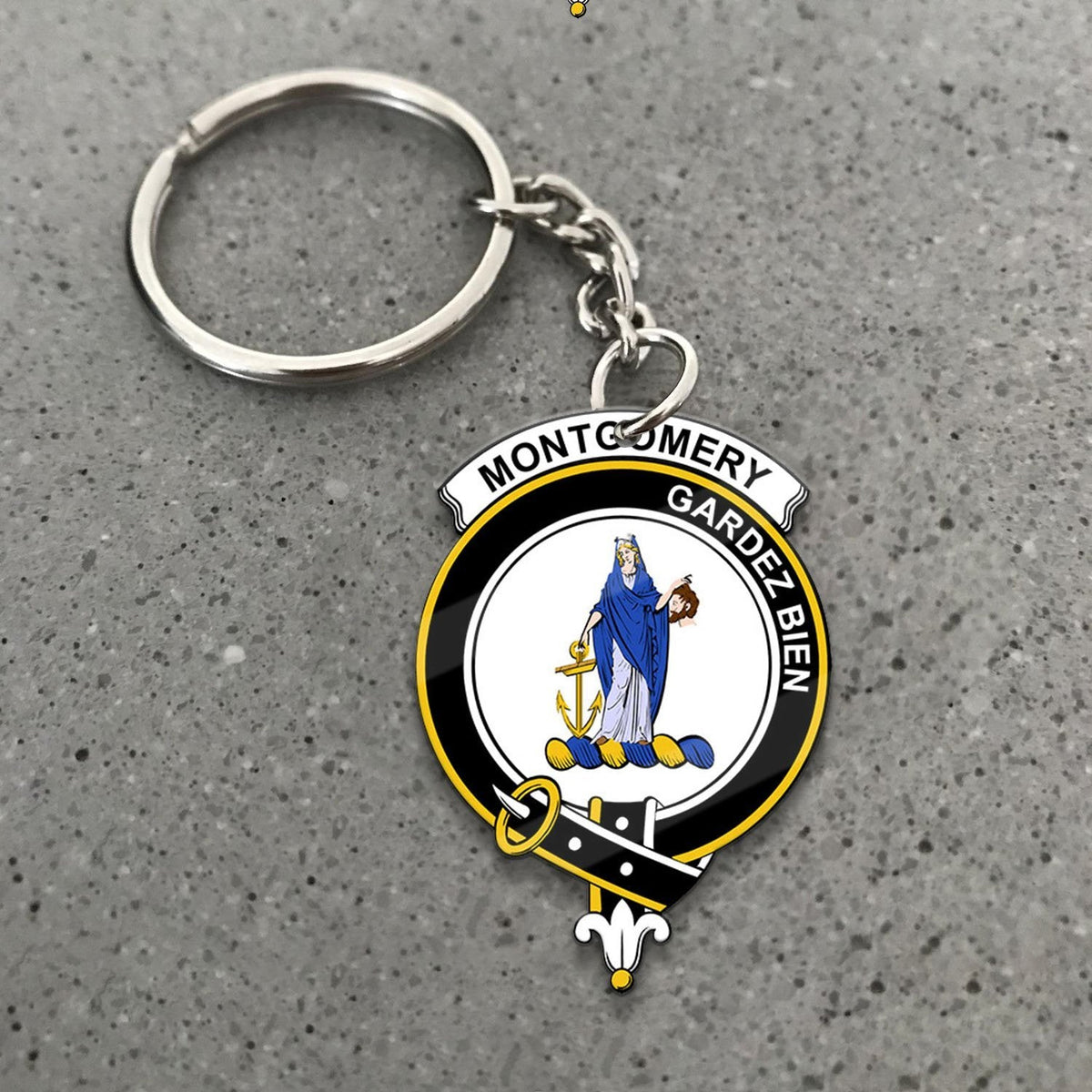 Montgomery Crest Keychain