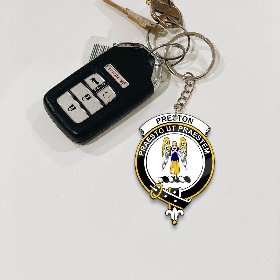 Preston Crest Keychain