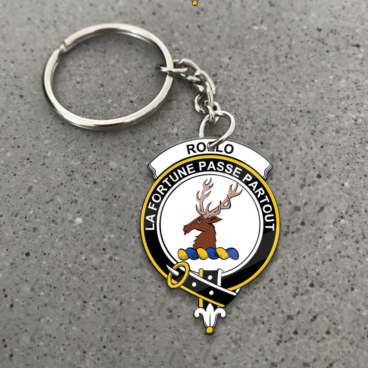 Rollo Crest Keychain