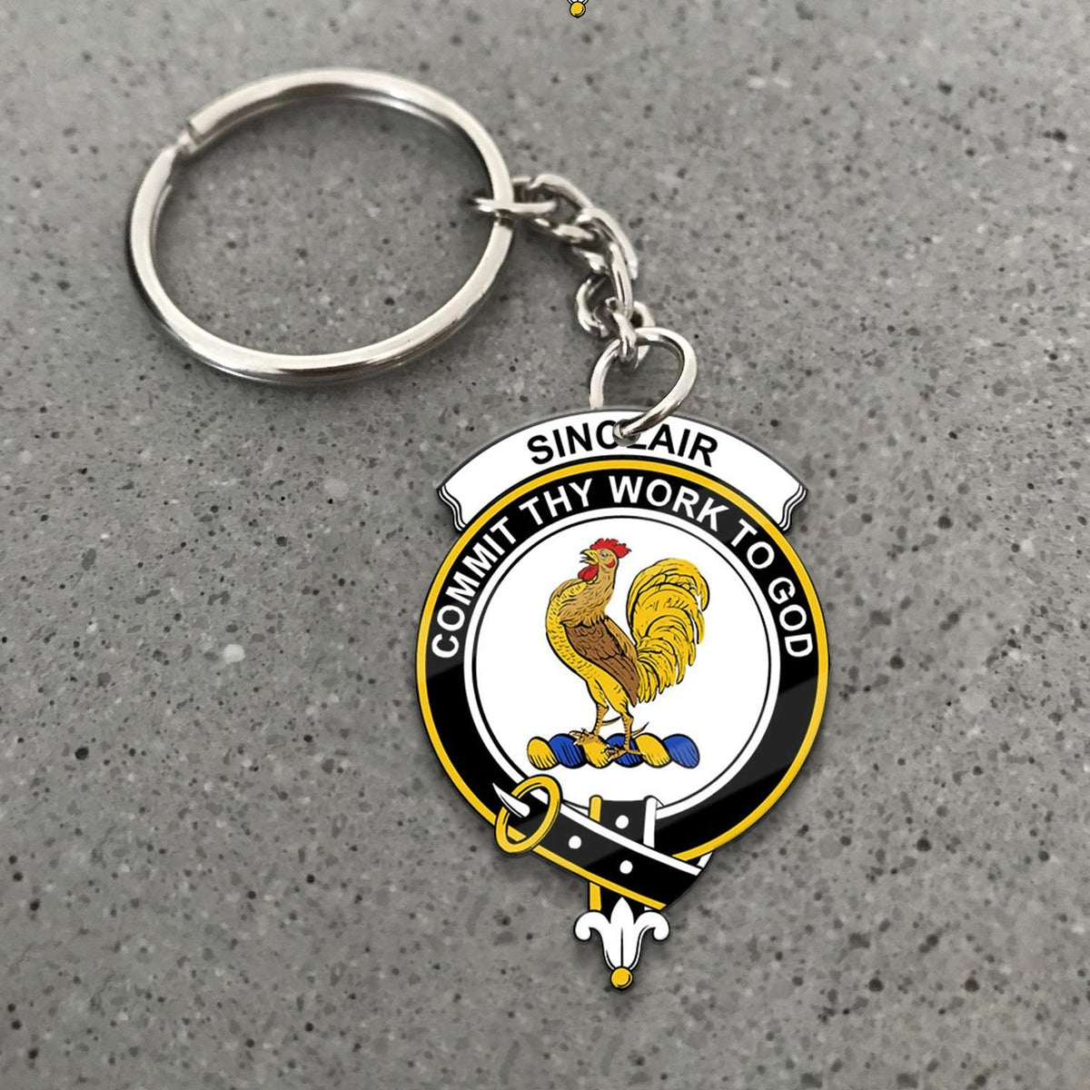 Sinclair Crest Keychain