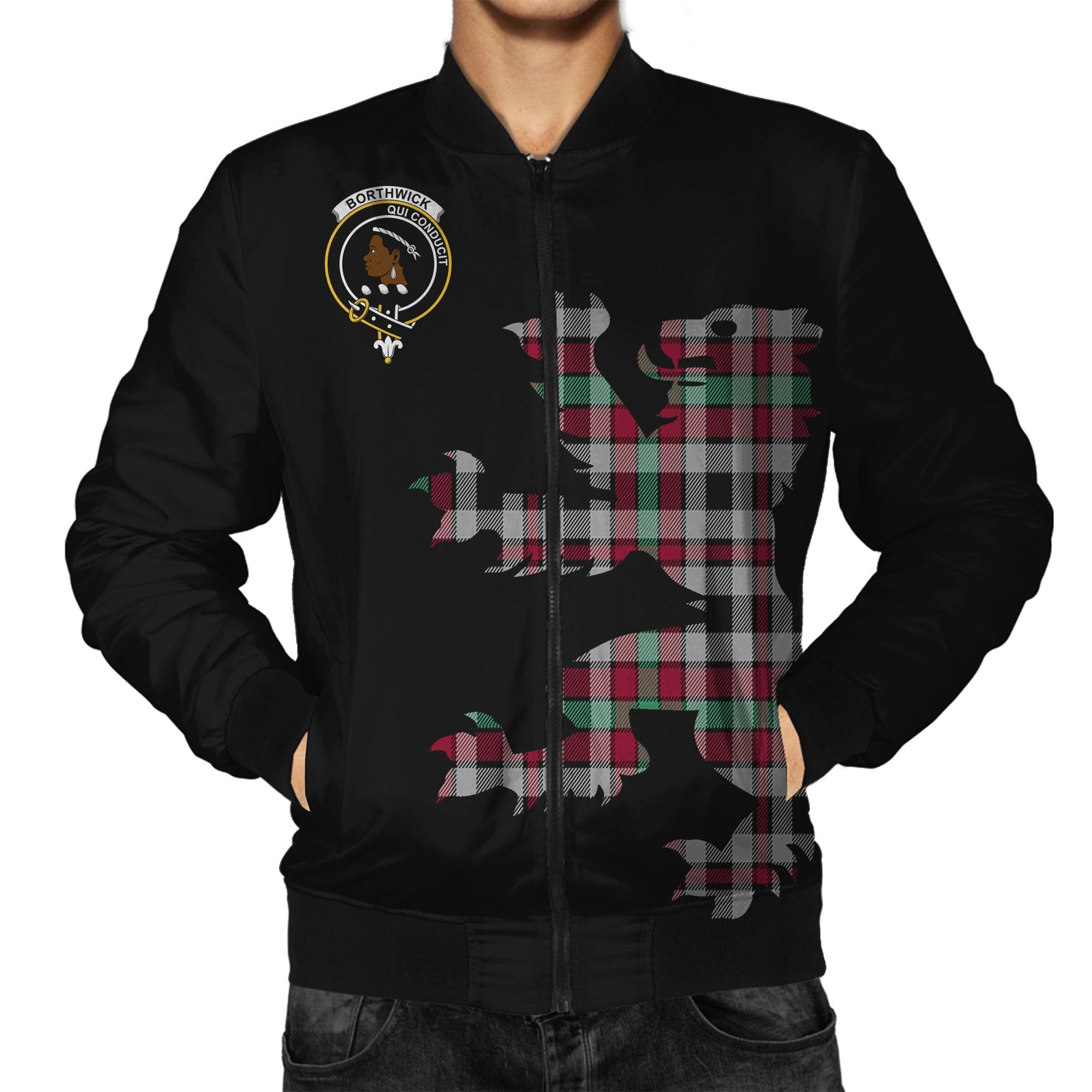 Borthwick Tartan Bomber Jacket Lion & Thistle