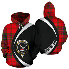 MacDougall Modern Tartan Crest Hoodie - Circle Style