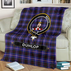 Dunlop Tartan Crest Blanket - 3 Sizes