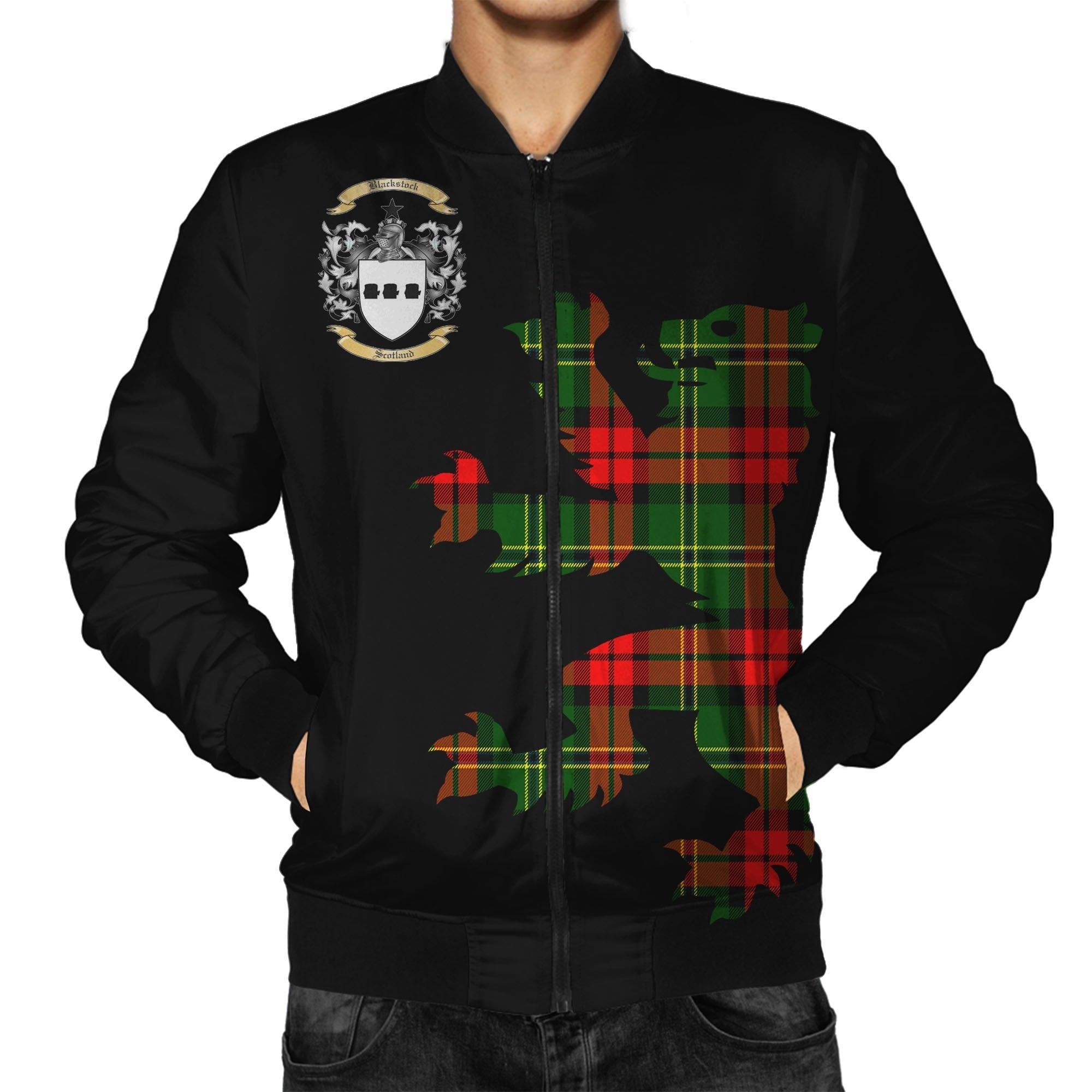 Blackstock Tartan Bomber Jacket Lion & Thistle