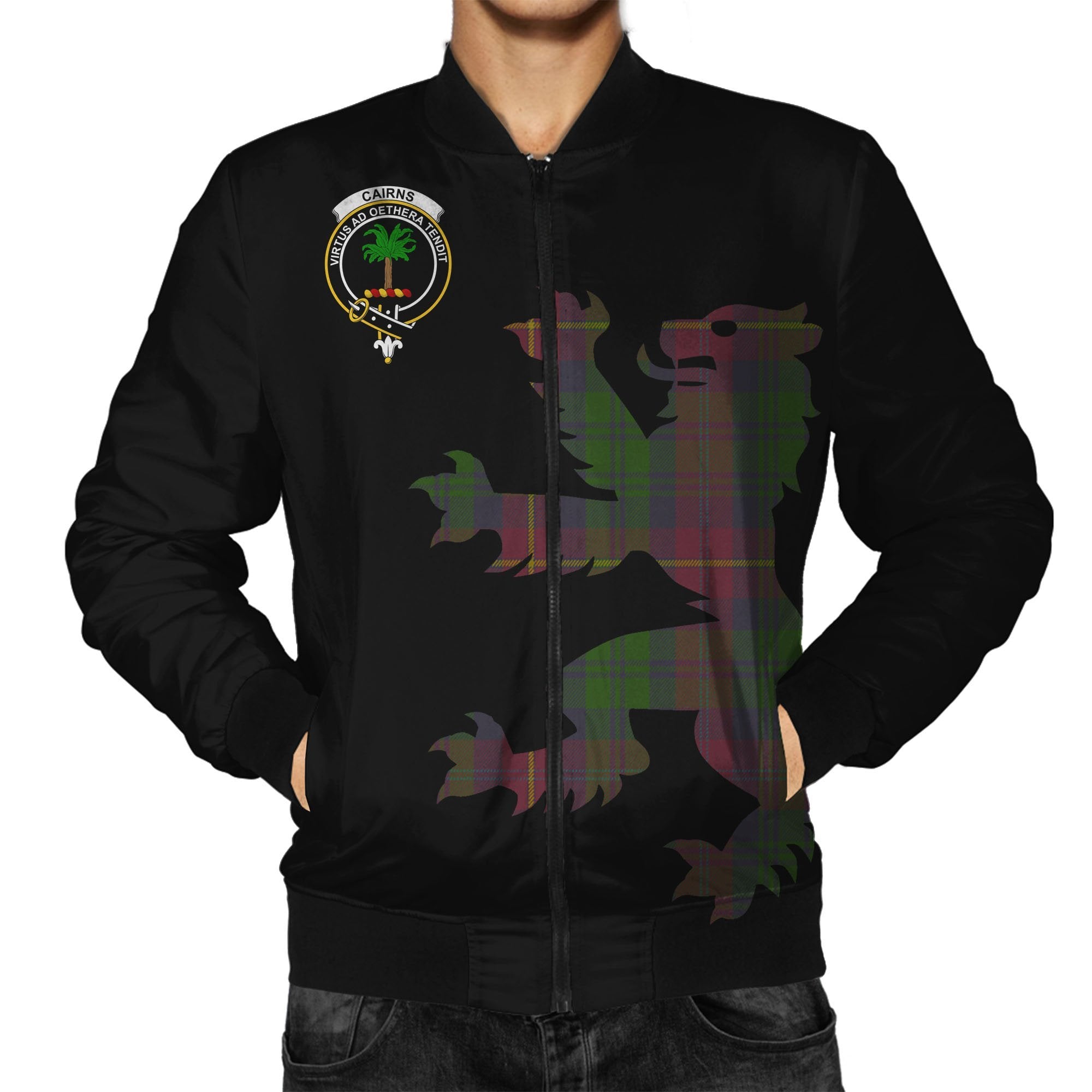 Cairns Tartan Bomber Jacket Lion & Thistle