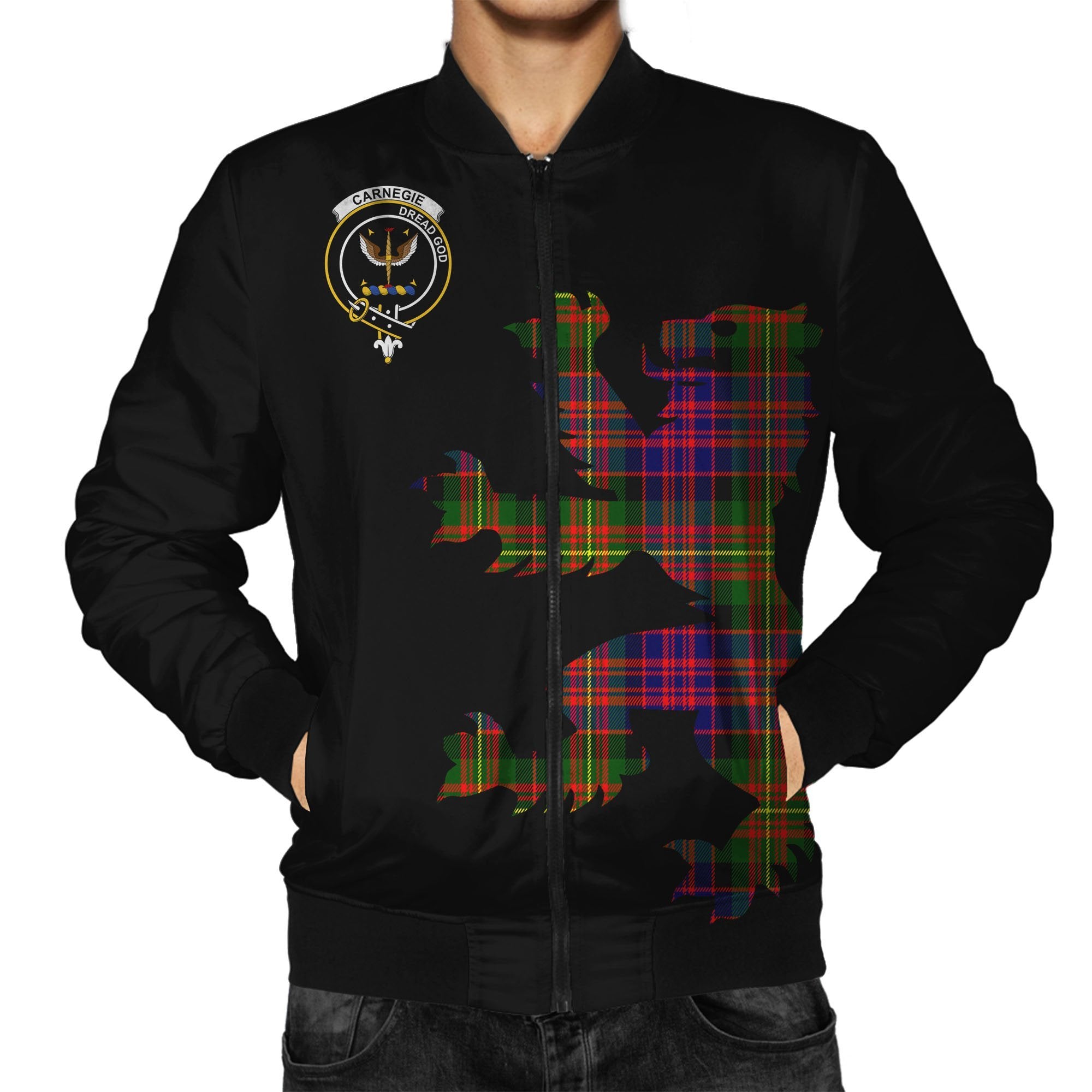 Carnegie Tartan Bomber Jacket Lion & Thistle