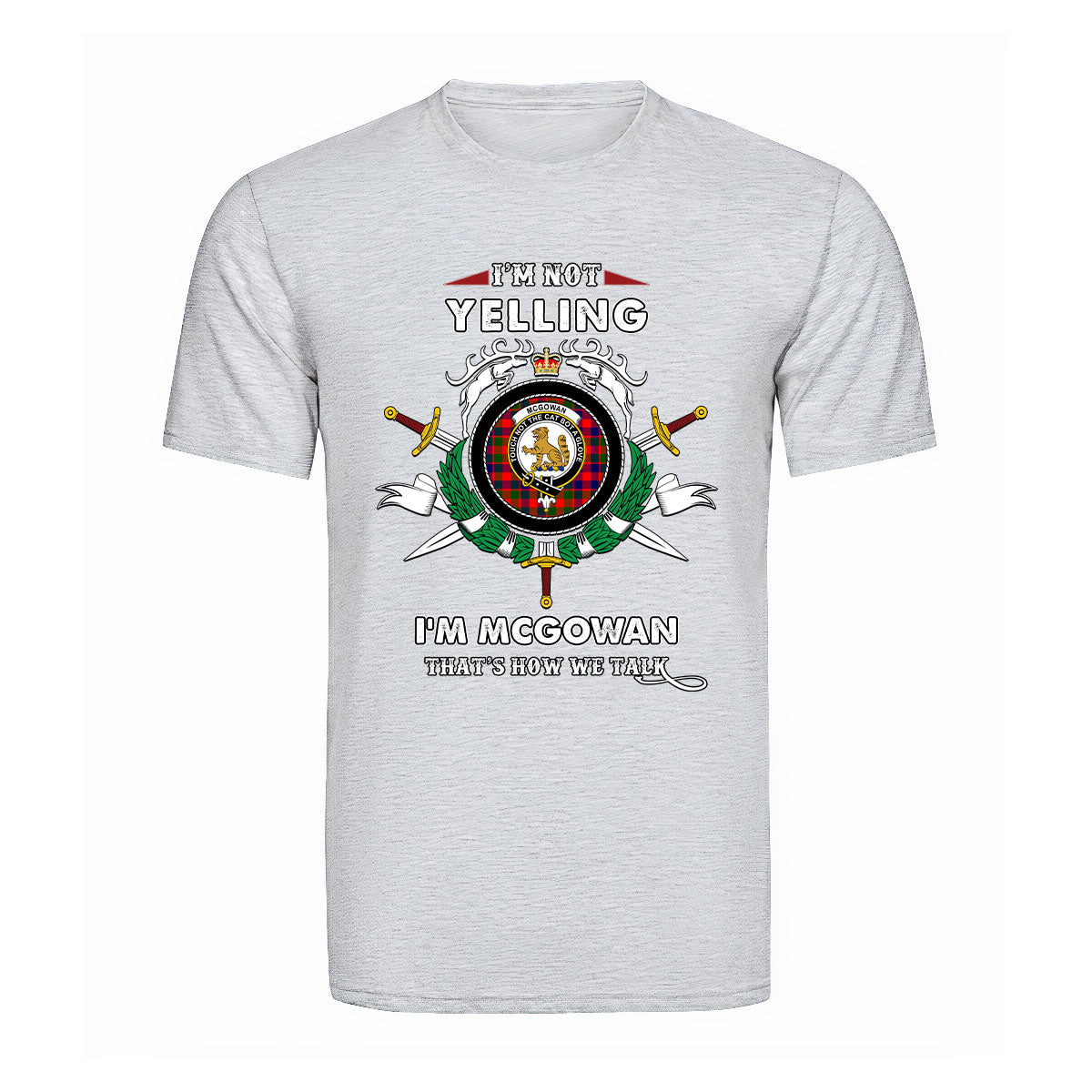 McGowan Tartan Crest T-shirt - I'm not yelling style