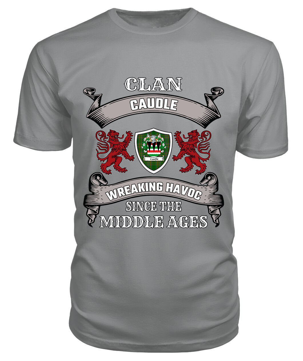 Caudle Family Tartan - 2D T-shirt