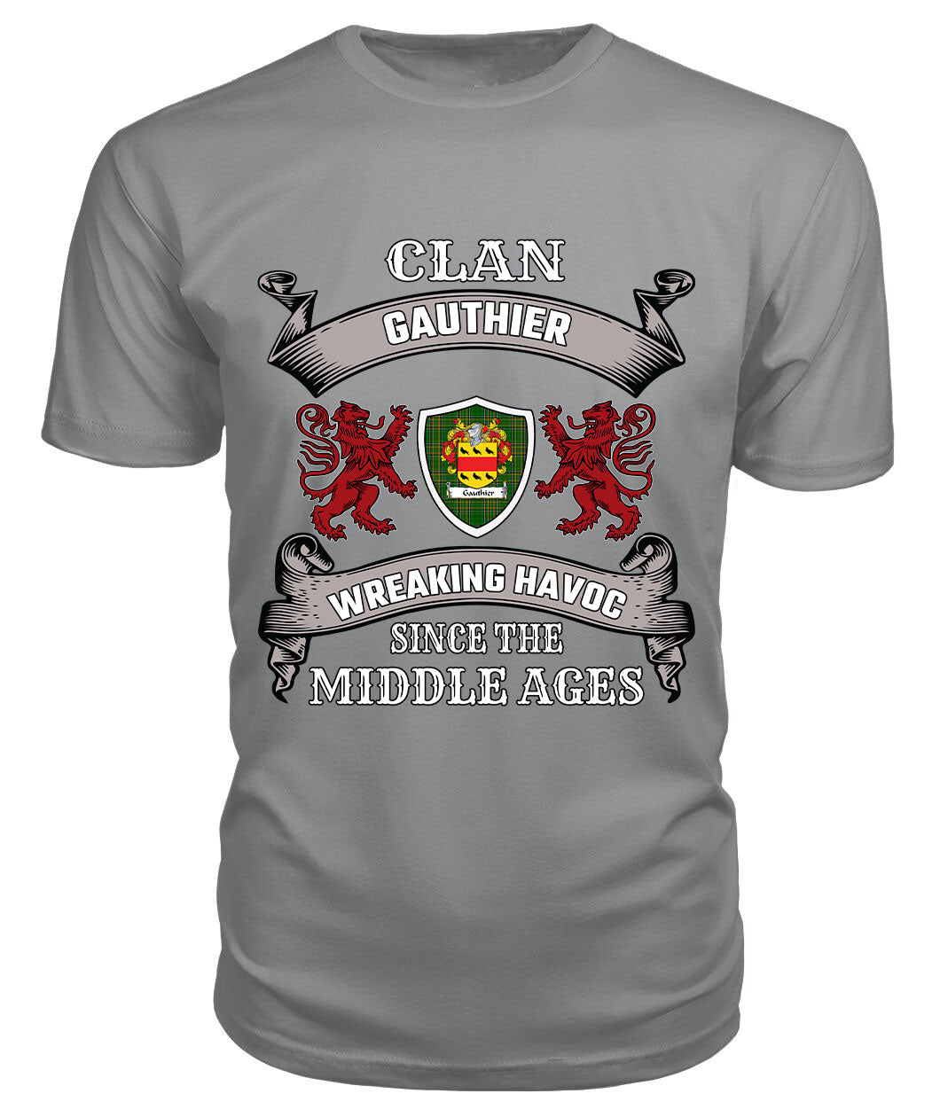 Gauthier Family Tartan - 2D T-shirt