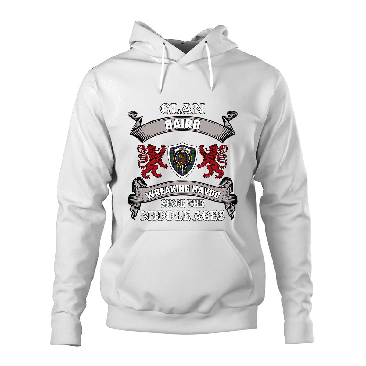 Baird Family Tartan - 2D Unisex Hoodie