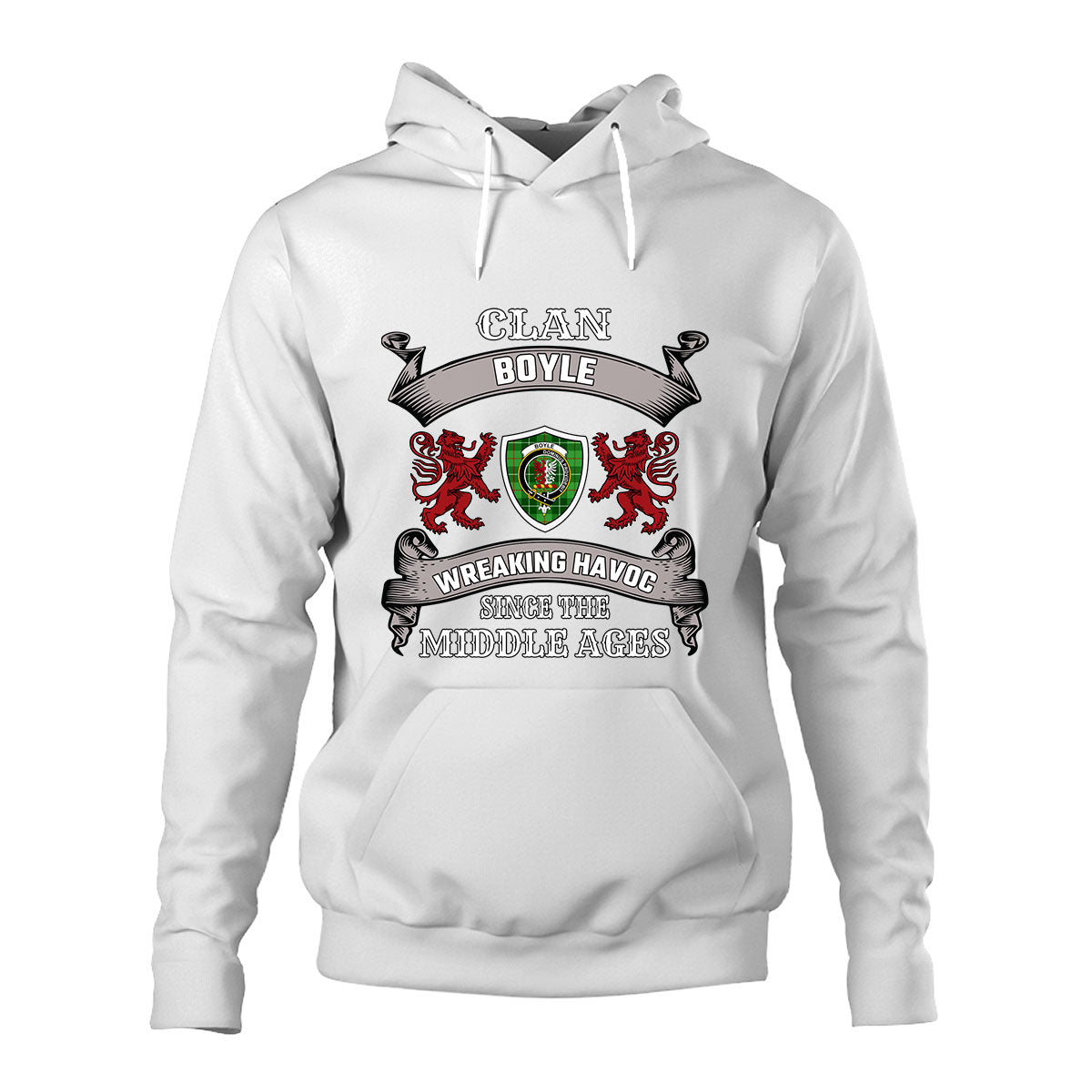 Boyle Family Tartan - 2D Unisex Hoodie