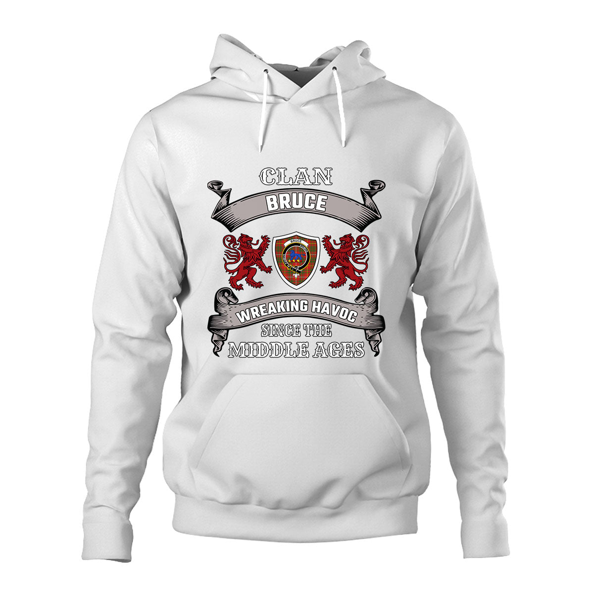 Bruce Family Tartan - 2D Unisex Hoodie