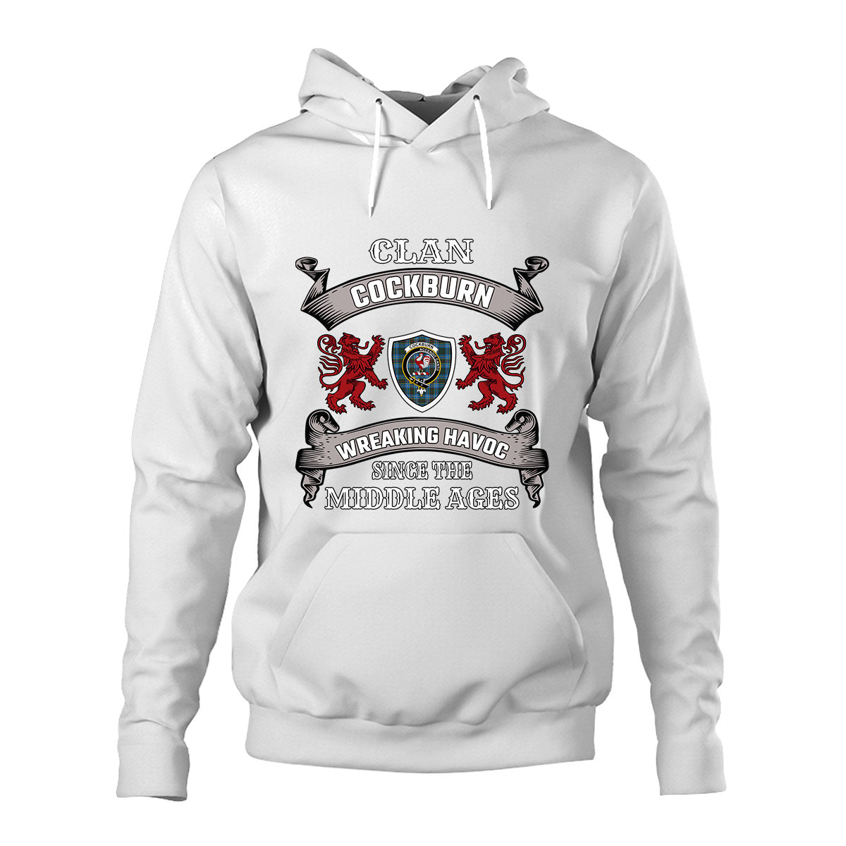 Cockburn Family Tartan - 2D Unisex Hoodie