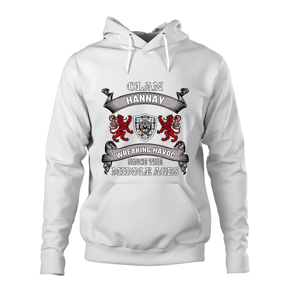 Hannay Family Tartan - 2D Unisex Hoodie