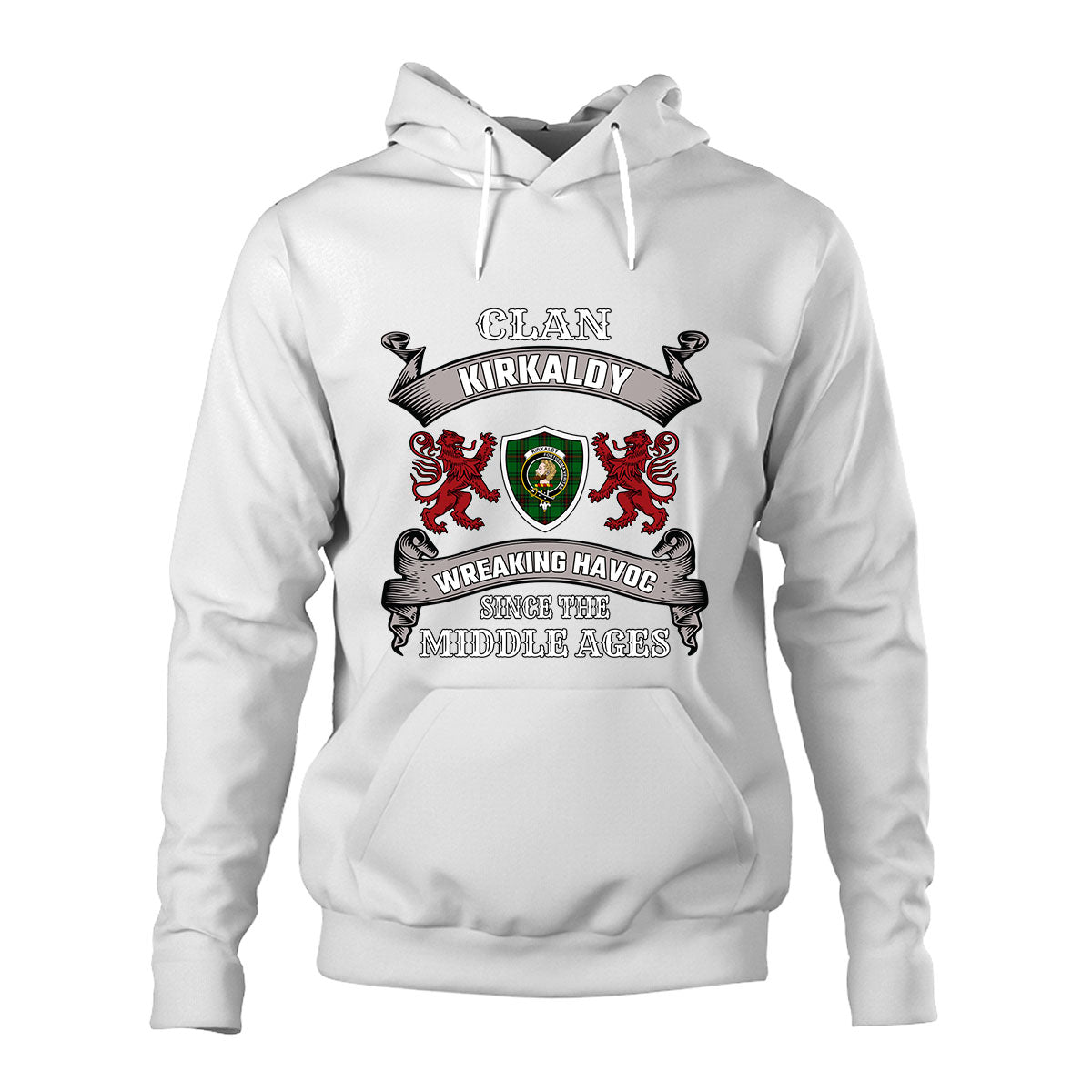 Kirkaldy Family Tartan - 2D Unisex Hoodie