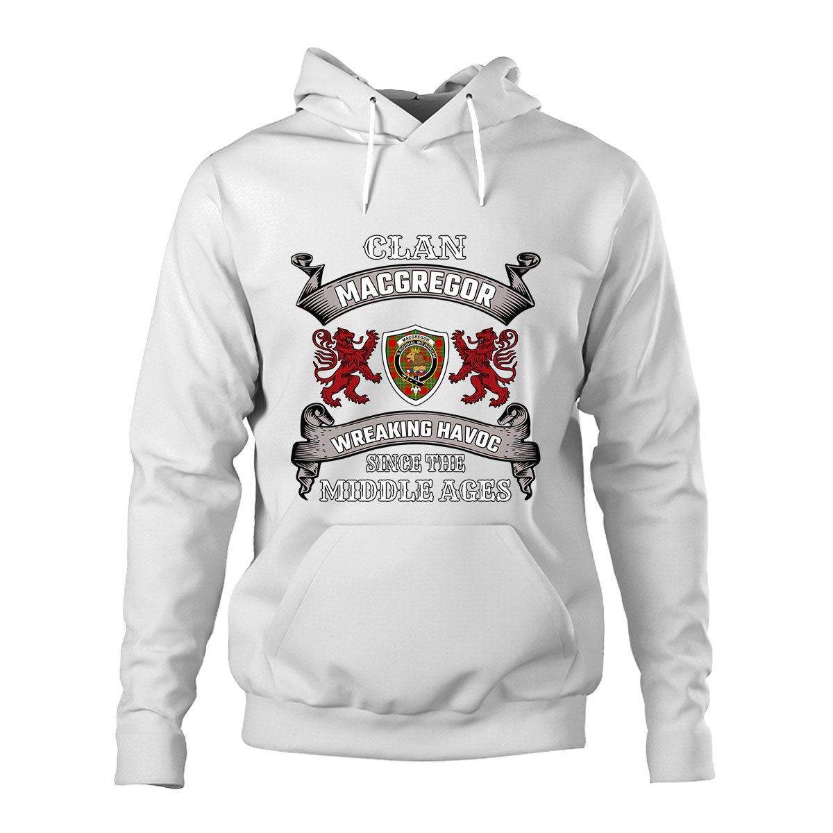 MacGregor Family Tartan - 2D Unisex Hoodie