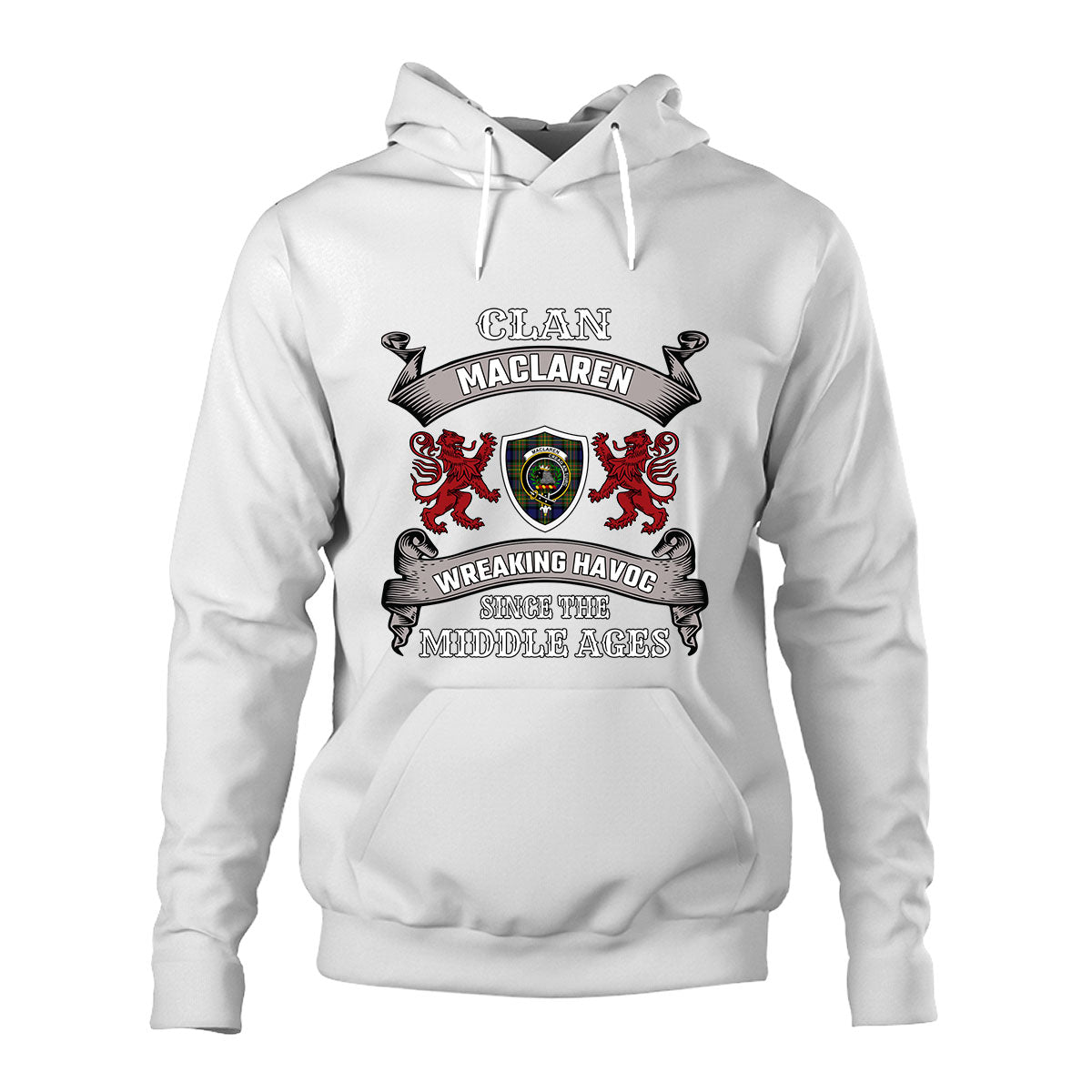 MacLaren Family Tartan - 2D Unisex Hoodie