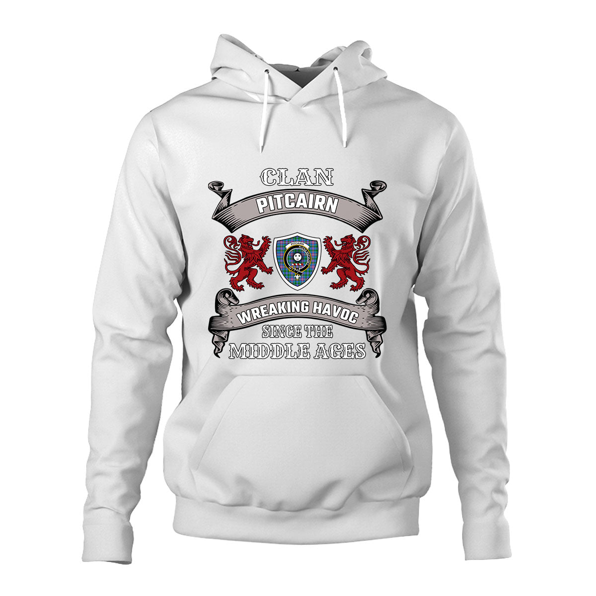 Pitcairn Family Tartan - 2D Unisex Hoodie