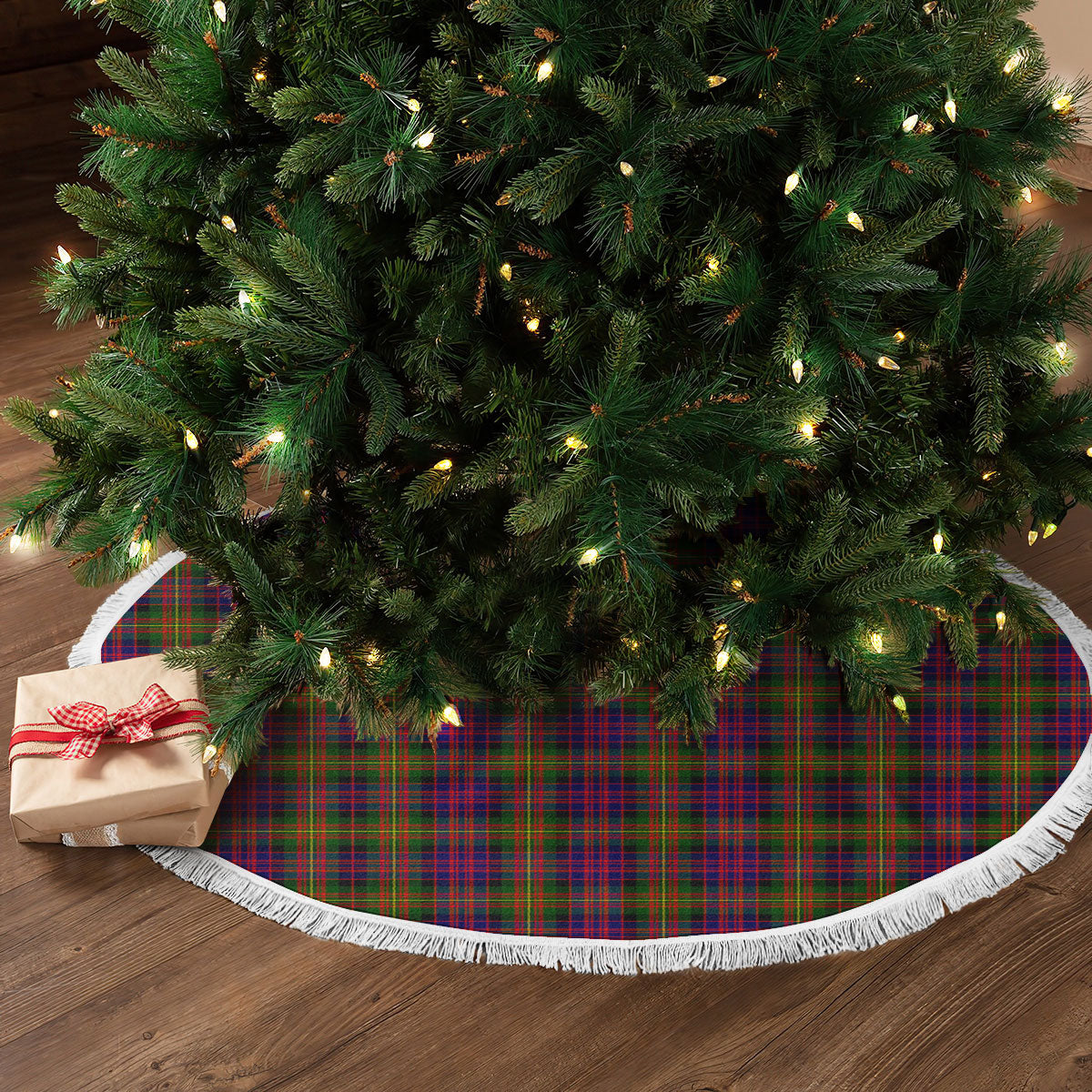 Carnegie Modern Tartan Christmas Tree Skirt