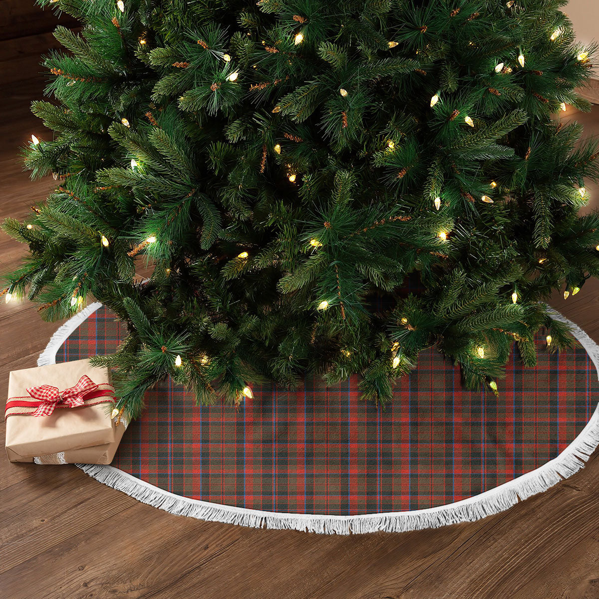 Cumming Hunting Weathered Tartan Christmas Tree Skirt