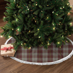 Cunningham Burgundy Dancers Tartan Christmas Tree Skirt