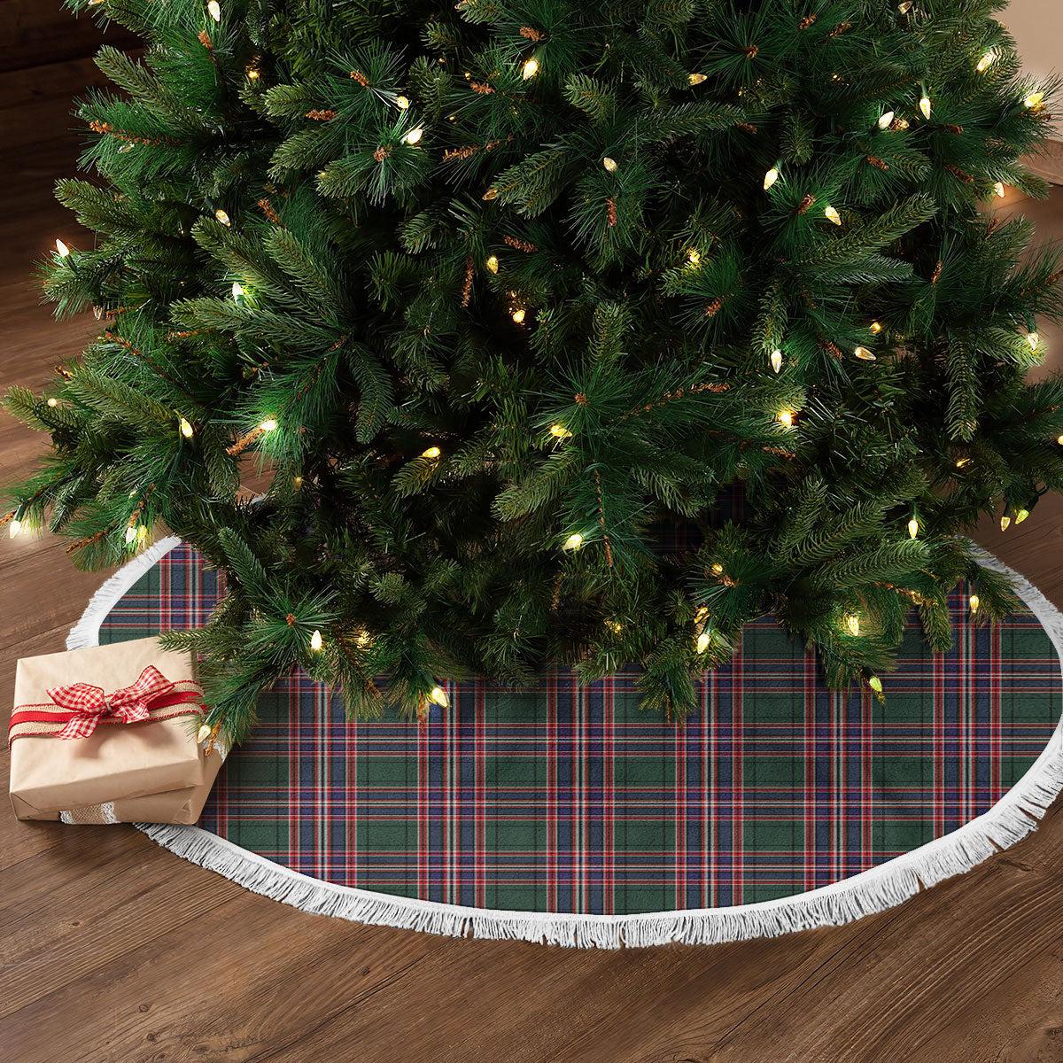 MacFarlane Hunting Modern Tartan Christmas Tree Skirt