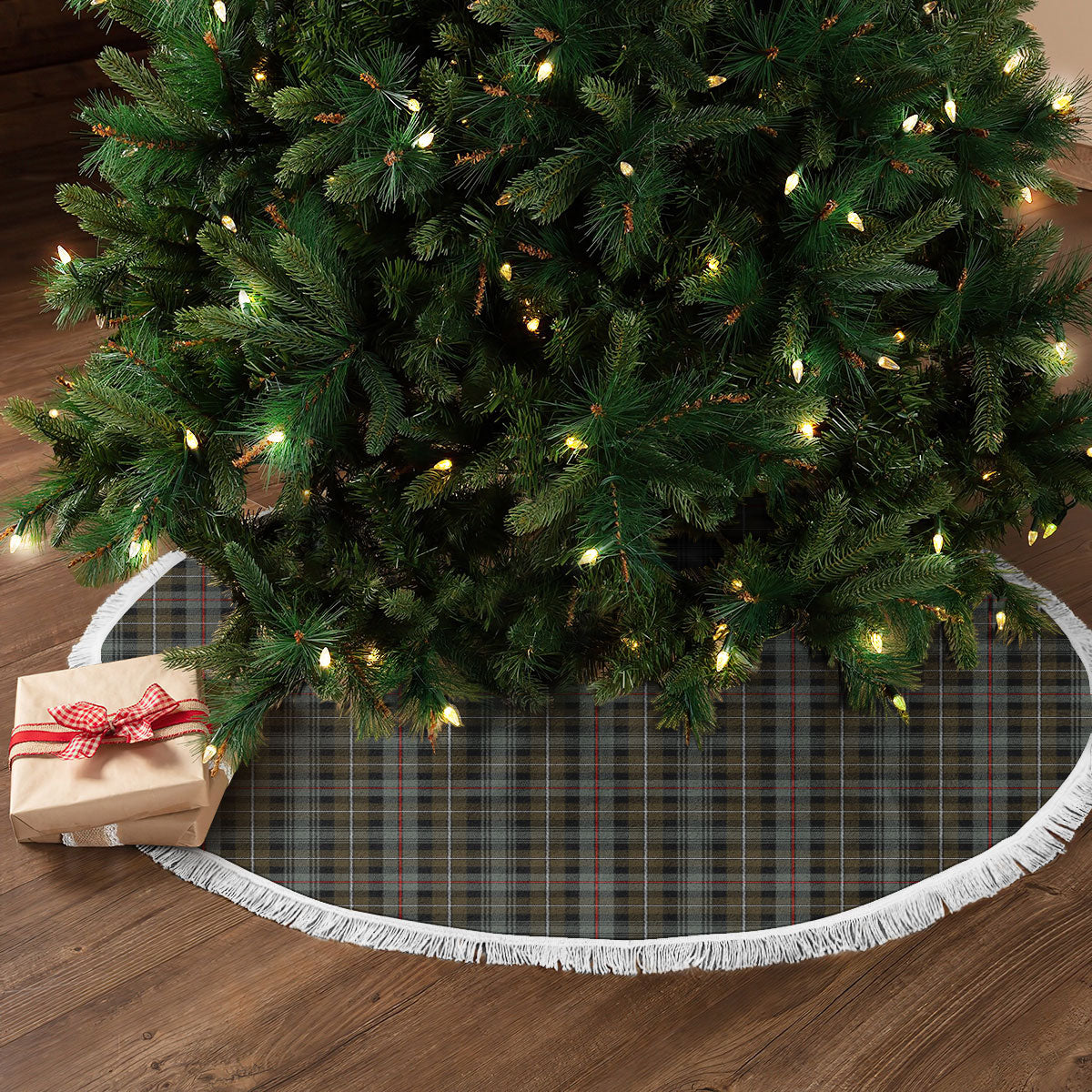 MacKenzie Weathered Tartan Christmas Tree Skirt