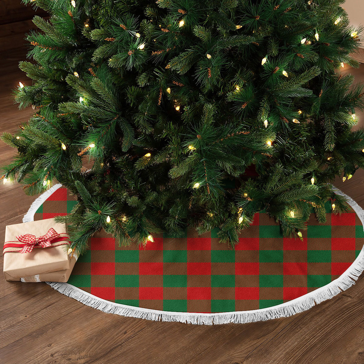 Moncreiffe (or Moncreiff) Tartan Christmas Tree Skirt