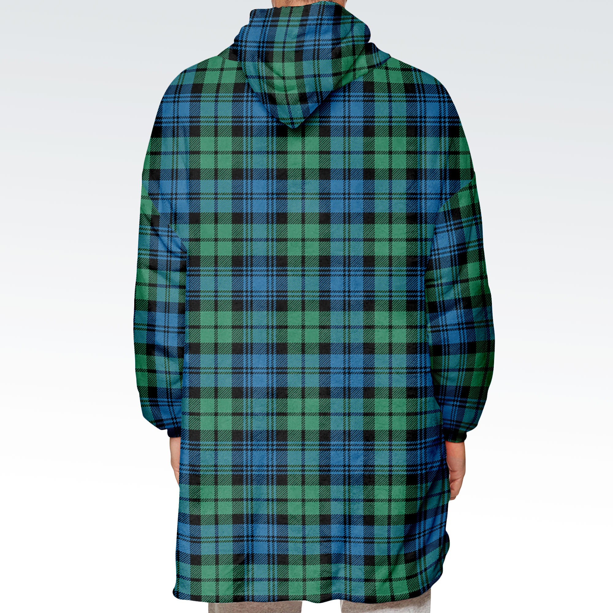 Campbell Ancient 01 Tartan Hoodie Blanket