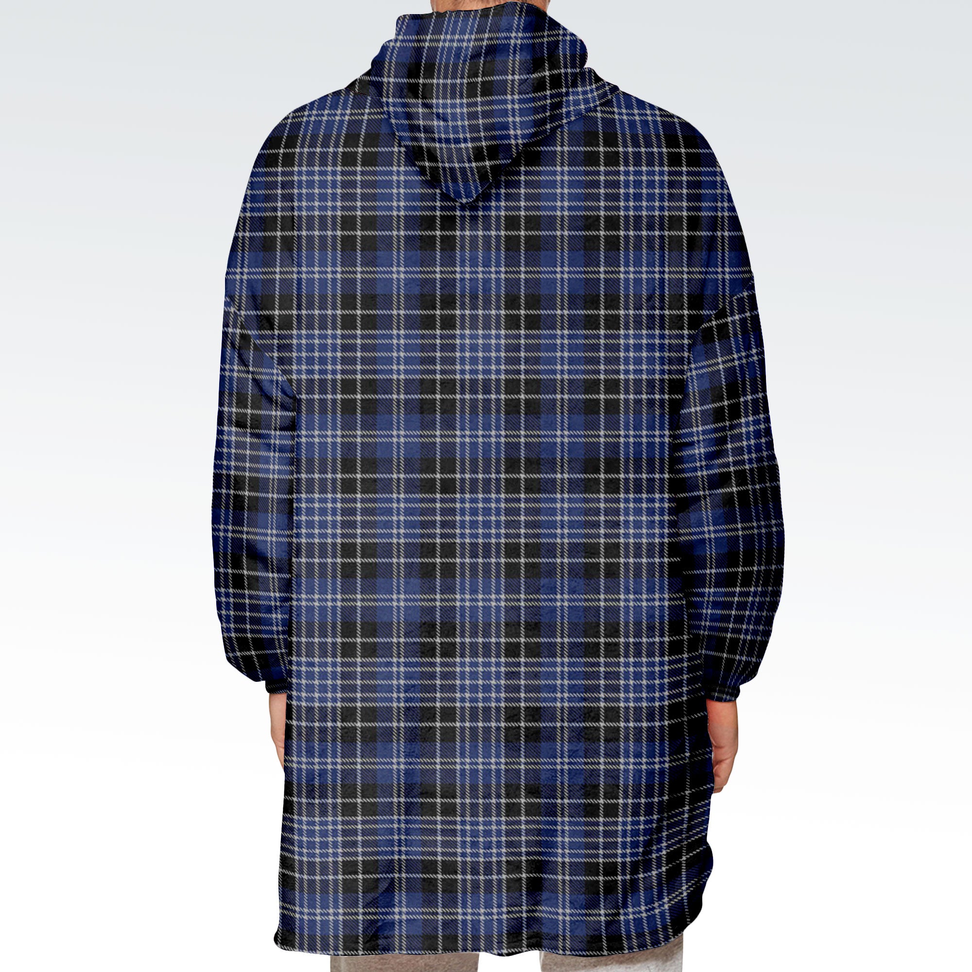 Clark Modern Tartan Hoodie Blanket