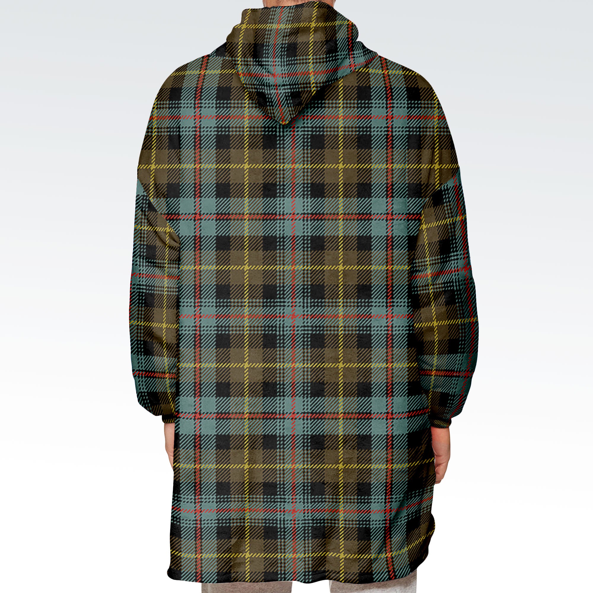 Farquharson Weathered Tartan Hoodie Blanket