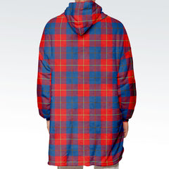 Galloway Red Tartan Hoodie Blanket