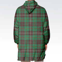 MacKinnon Hunting Ancient Tartan Hoodie Blanket