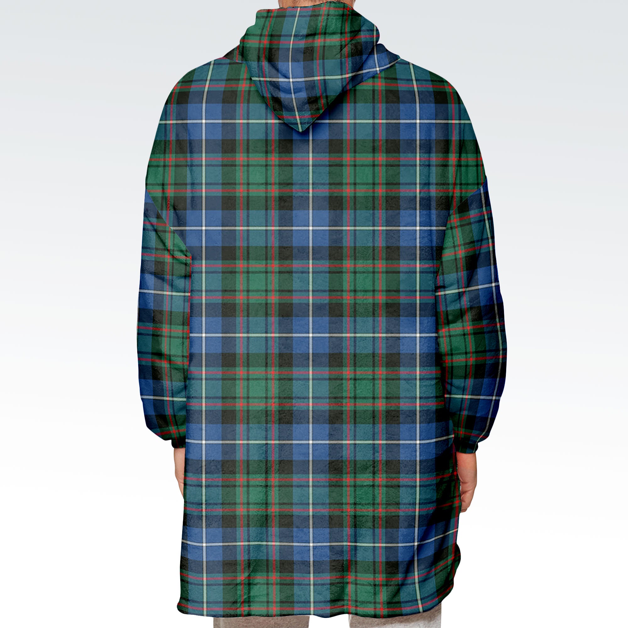 MacRae Hunting Ancient Tartan Hoodie Blanket