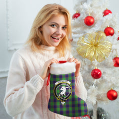 Colville Tartan Crest Christmas Stocking