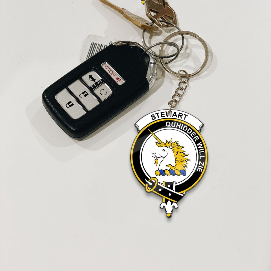 Stewart (of Appin) Crest Keychain