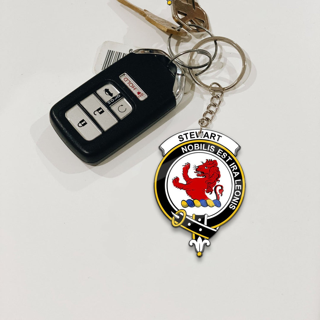 Stewart (Stuart) Crest Keychain