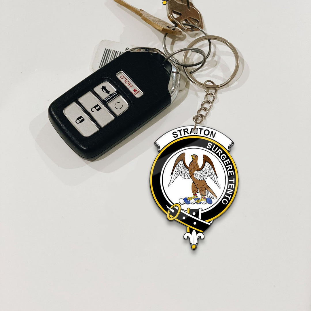 Straiton Crest Keychain